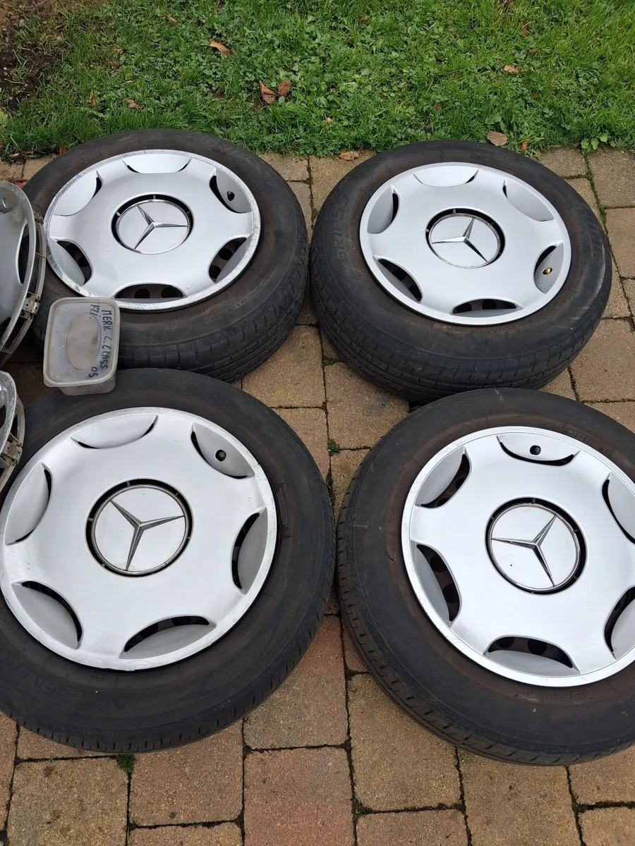 Wheels ...covers ..and tyres for  1995 merc c200 - Image 3