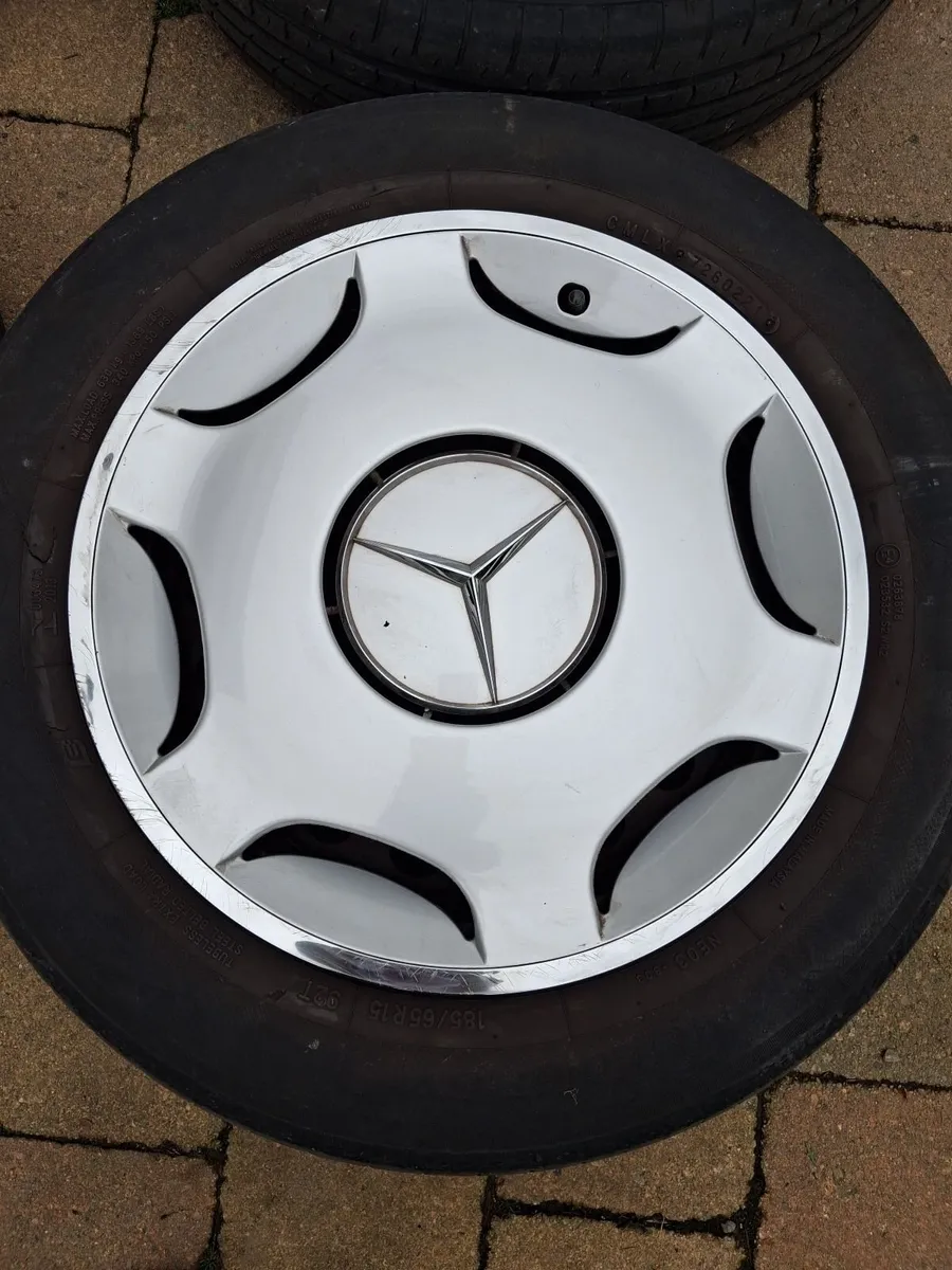 Wheels ...covers ..and tyres for  1995 merc c200 - Image 2