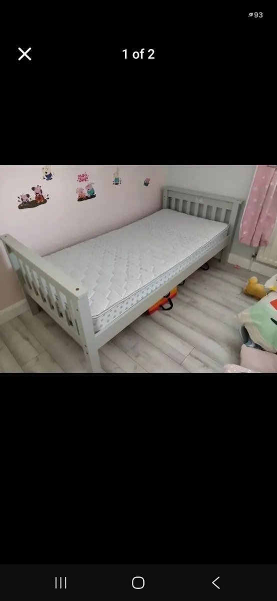 Bed and mattress single