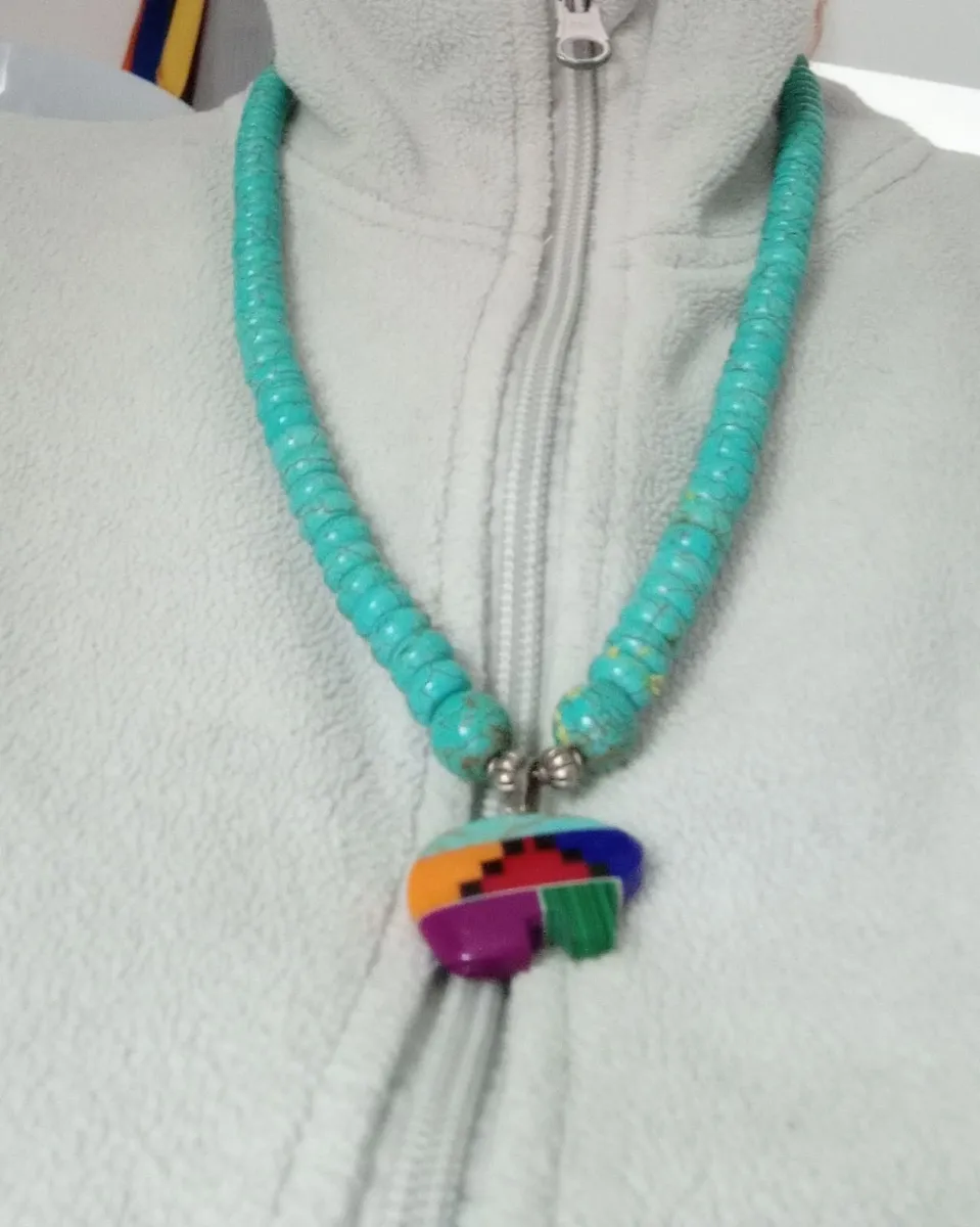 Turquoise Necklace- Vintage - Sonora Mexican - Image 3
