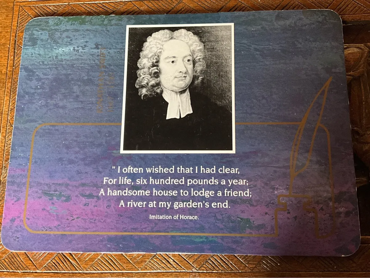 Famous Irish Writers.  5 Placemats - Image 3