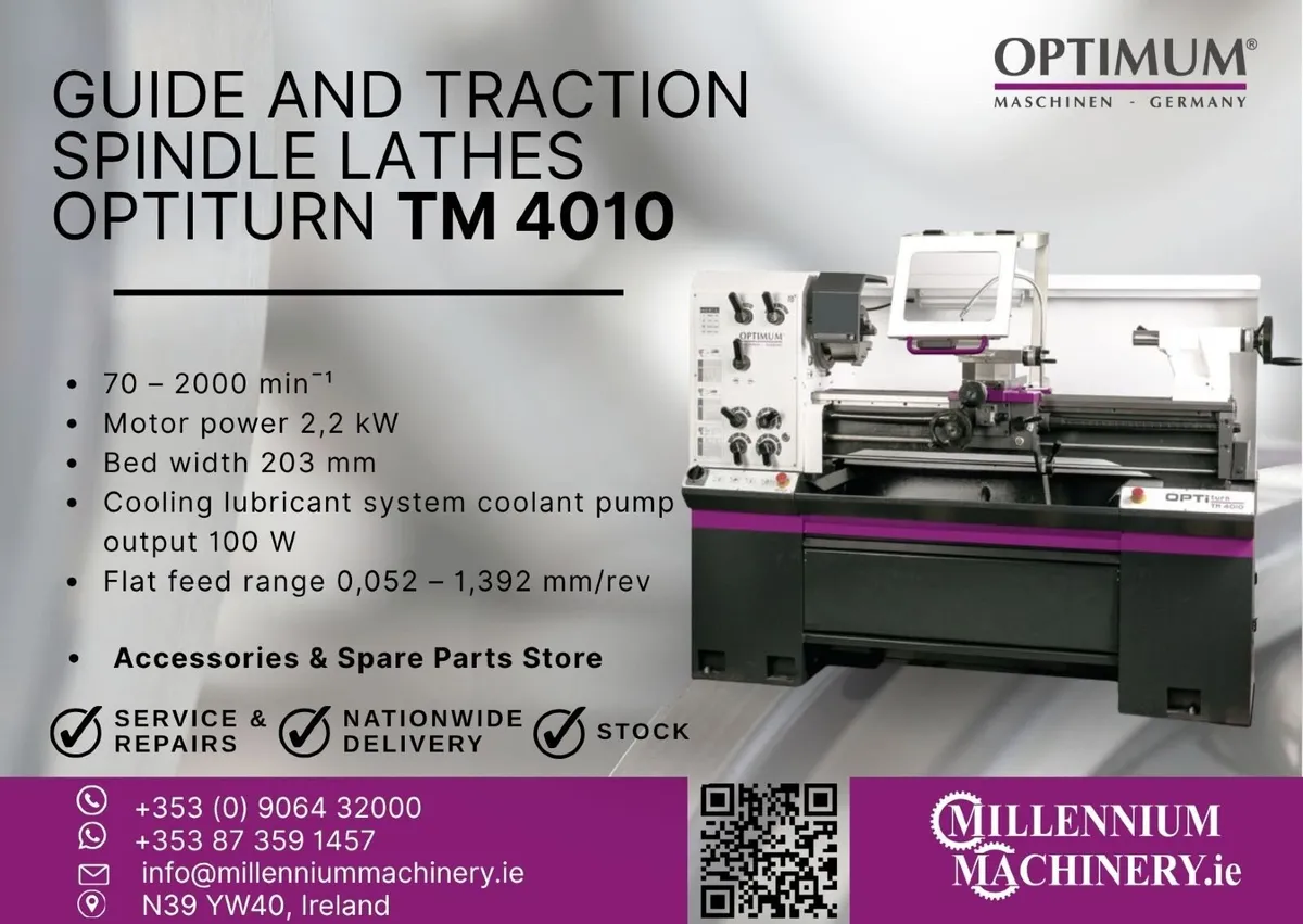 Guide and traction spindle lathes TM 4010