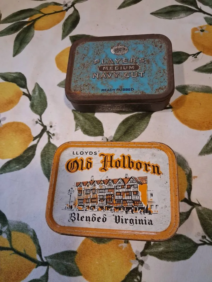 2 VINTAGE  TOBACCO TINS