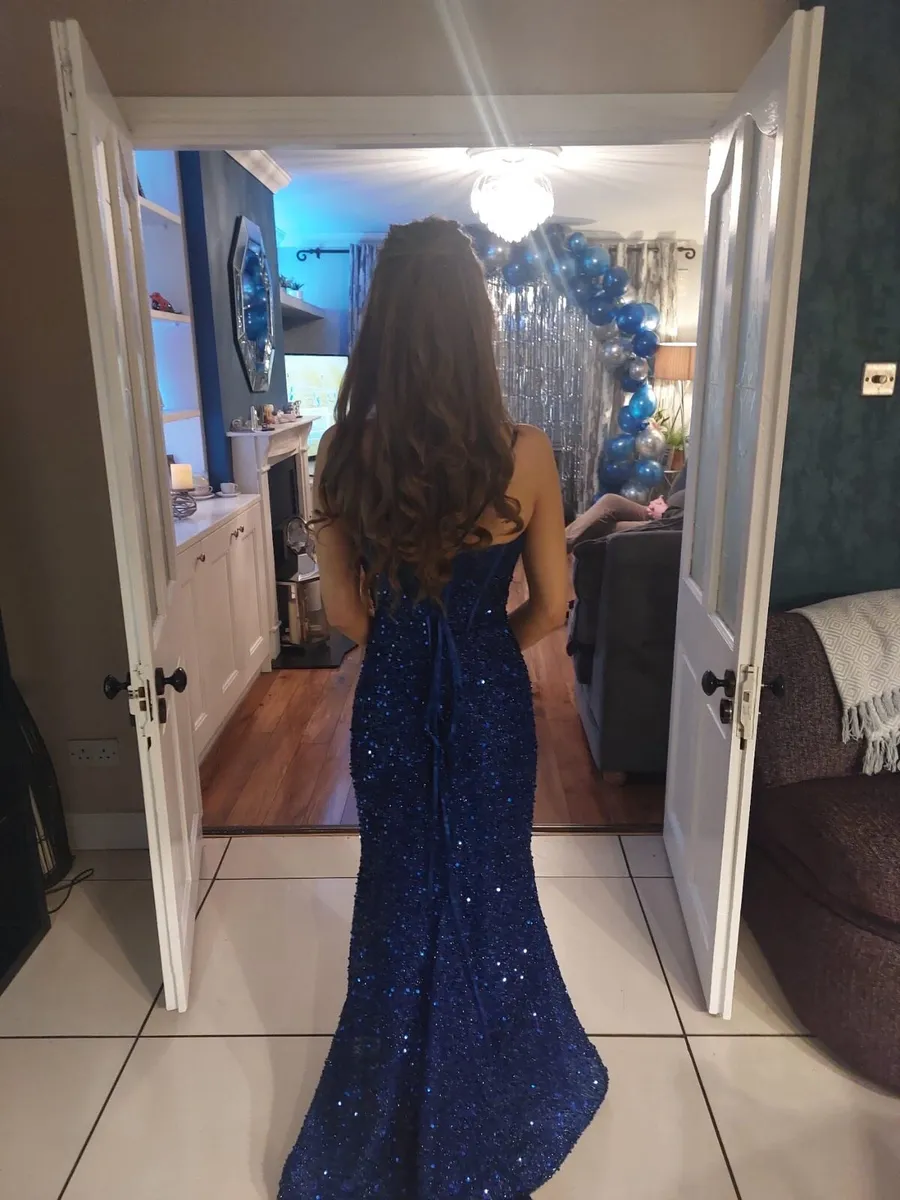 royal blue tyball/debs dress - Image 2