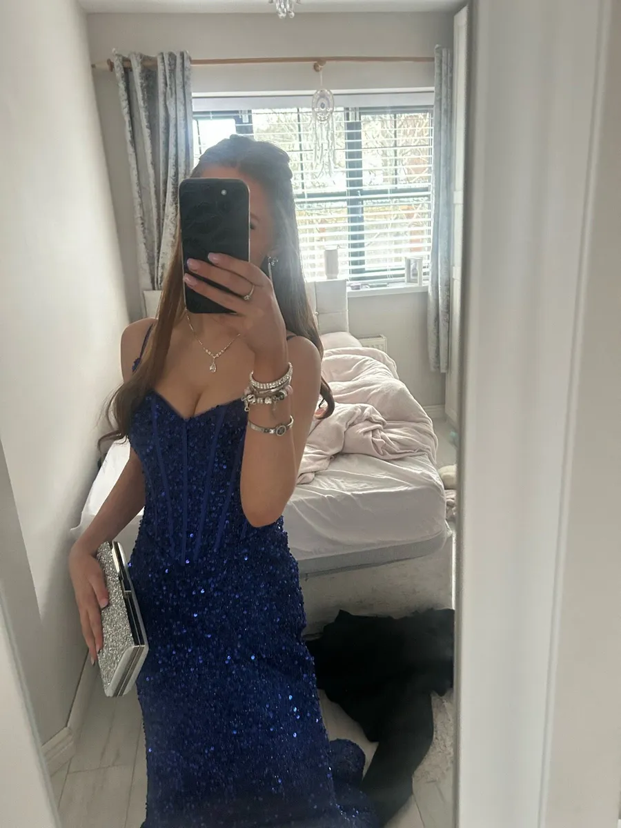 royal blue tyball/debs dress - Image 1