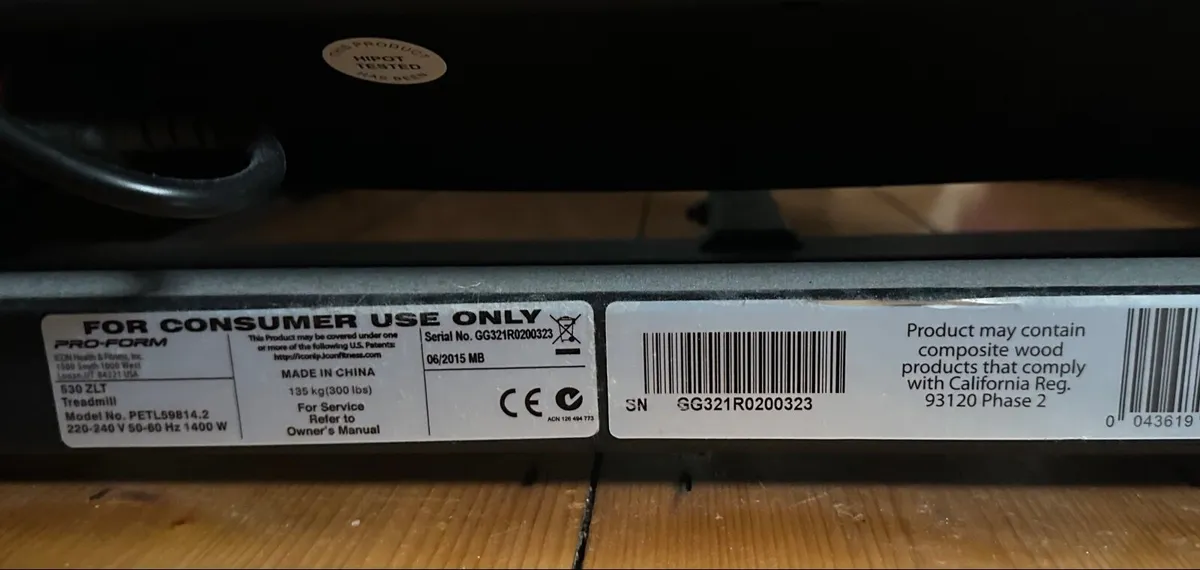 Treadmill - Proform 530 ZLT Folding Treadmill - Image 4
