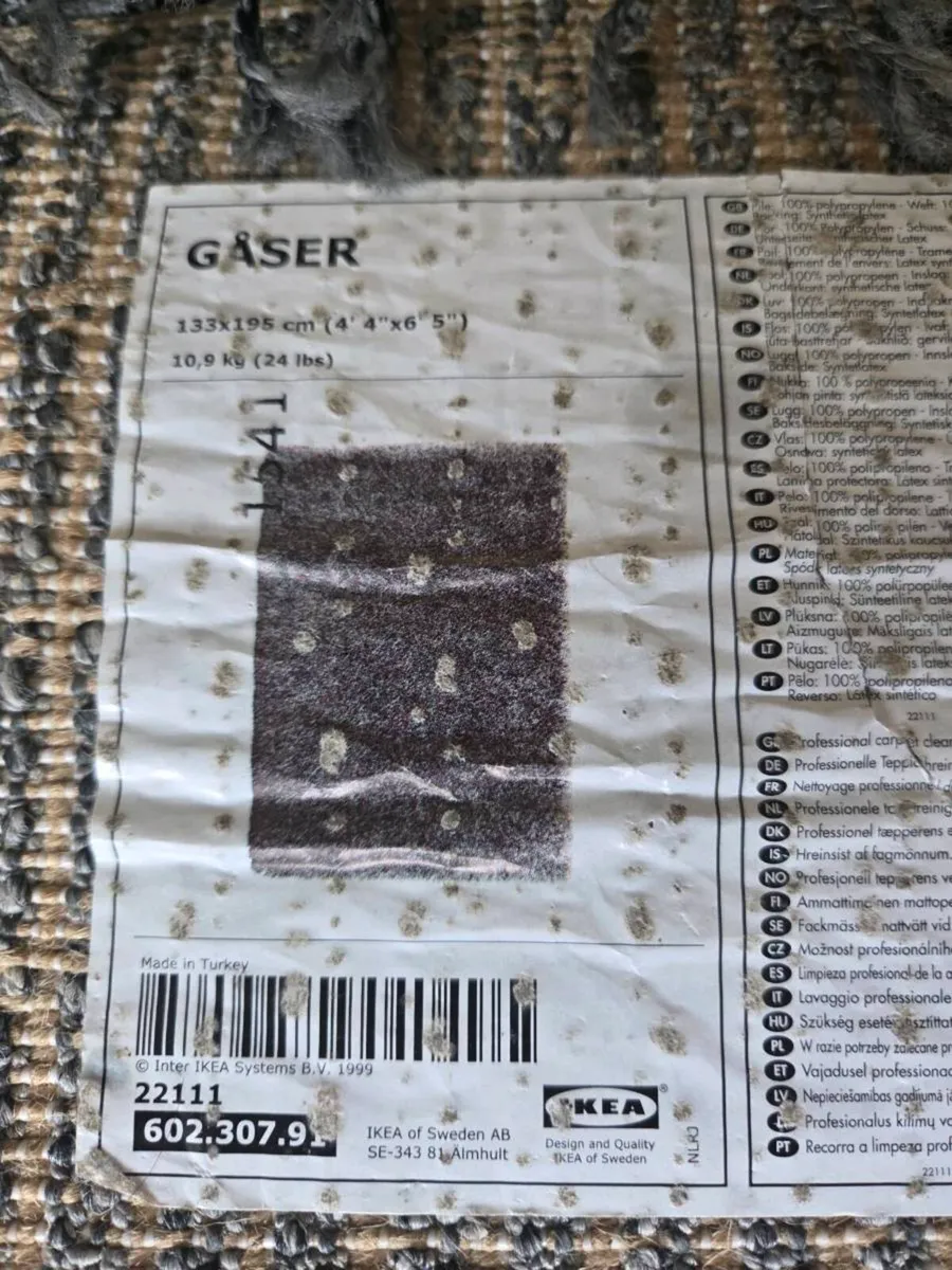 Gaser Shaggy Grey Rug - Image 4