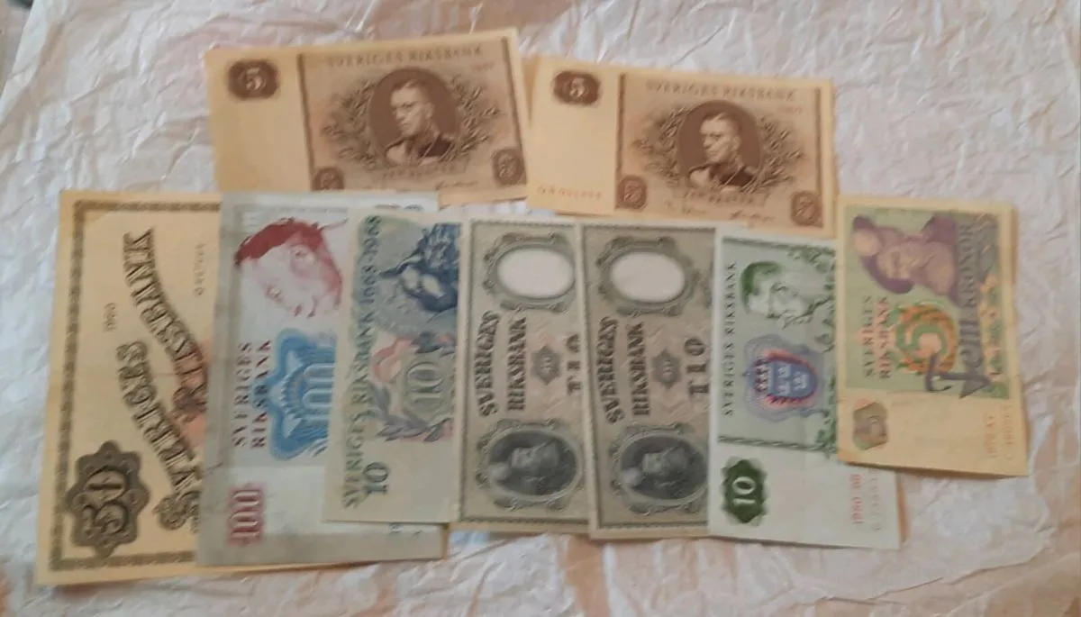 Swedish Old Banknotes - Image 1