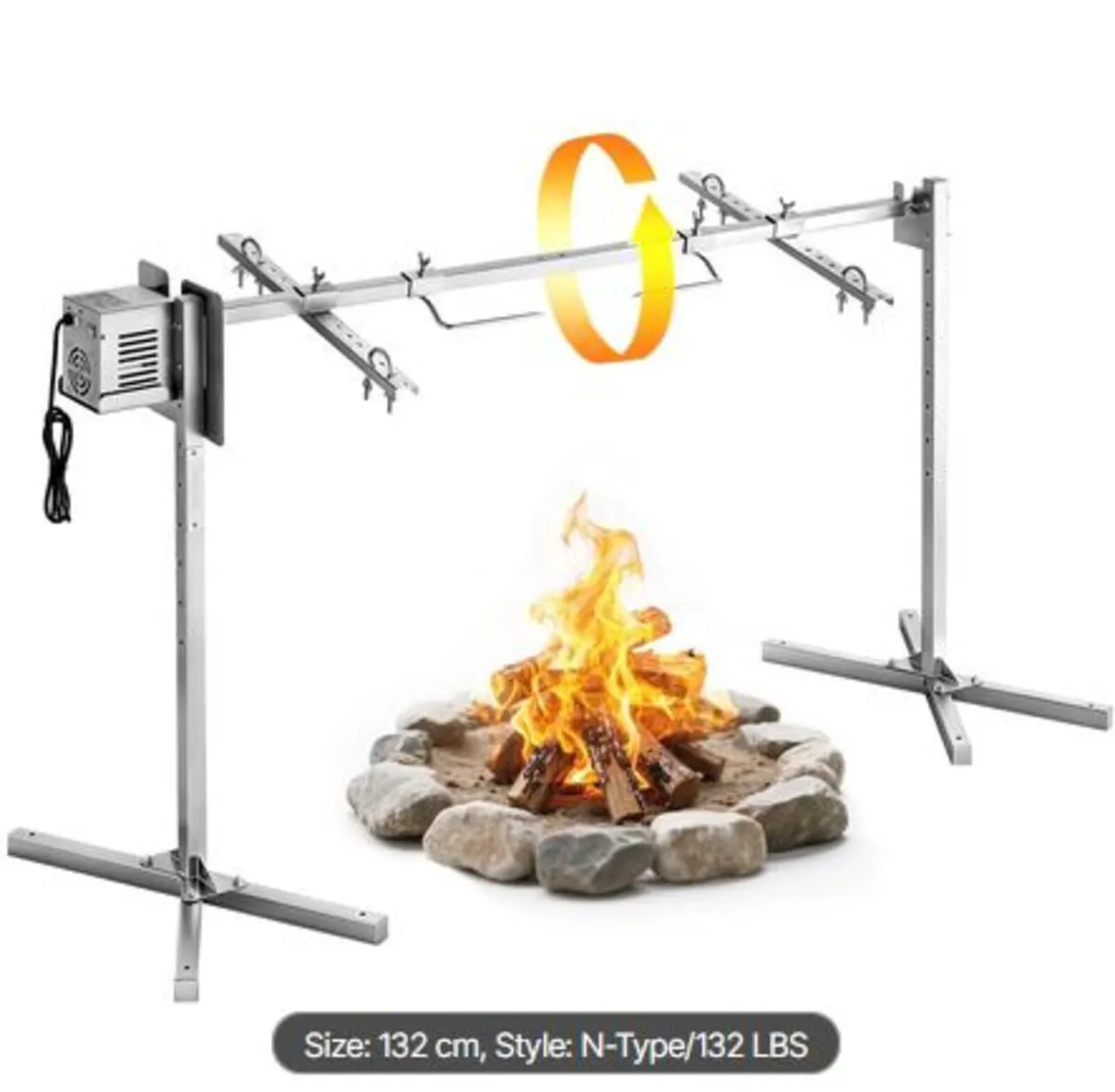 Rotisserie Grill 8 Level Height Electric Rotisseri - Image 1