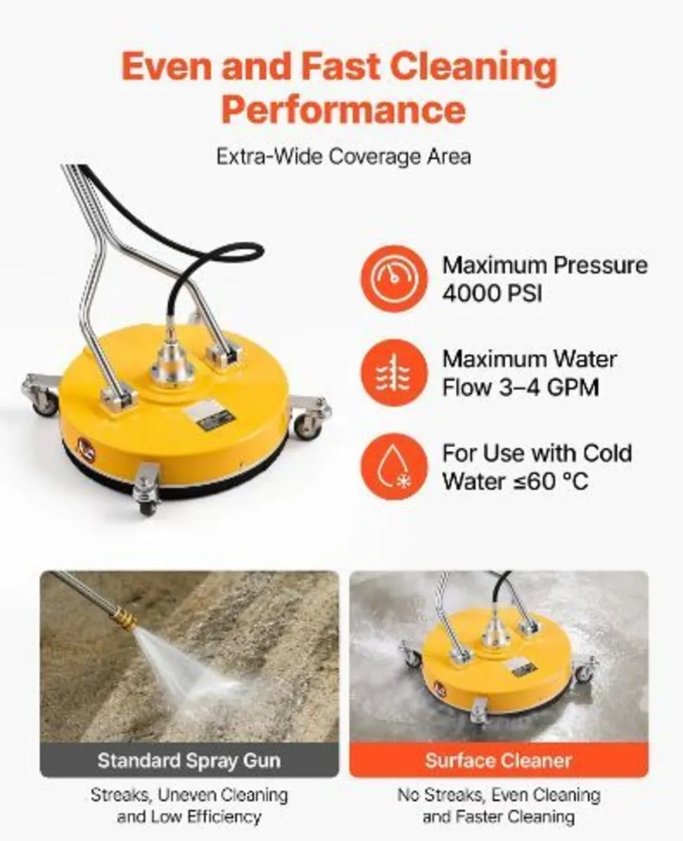 50.8 cm Pressure Washer Surface Cleaner - Image 2