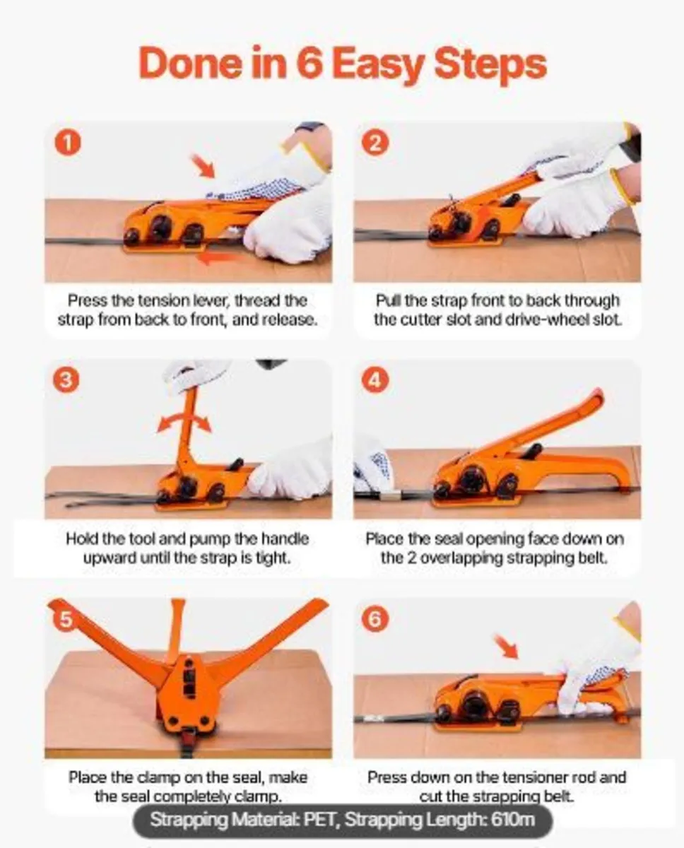 Banding Strapping Kit, Heavy Duty Banding Sealer - Image 3