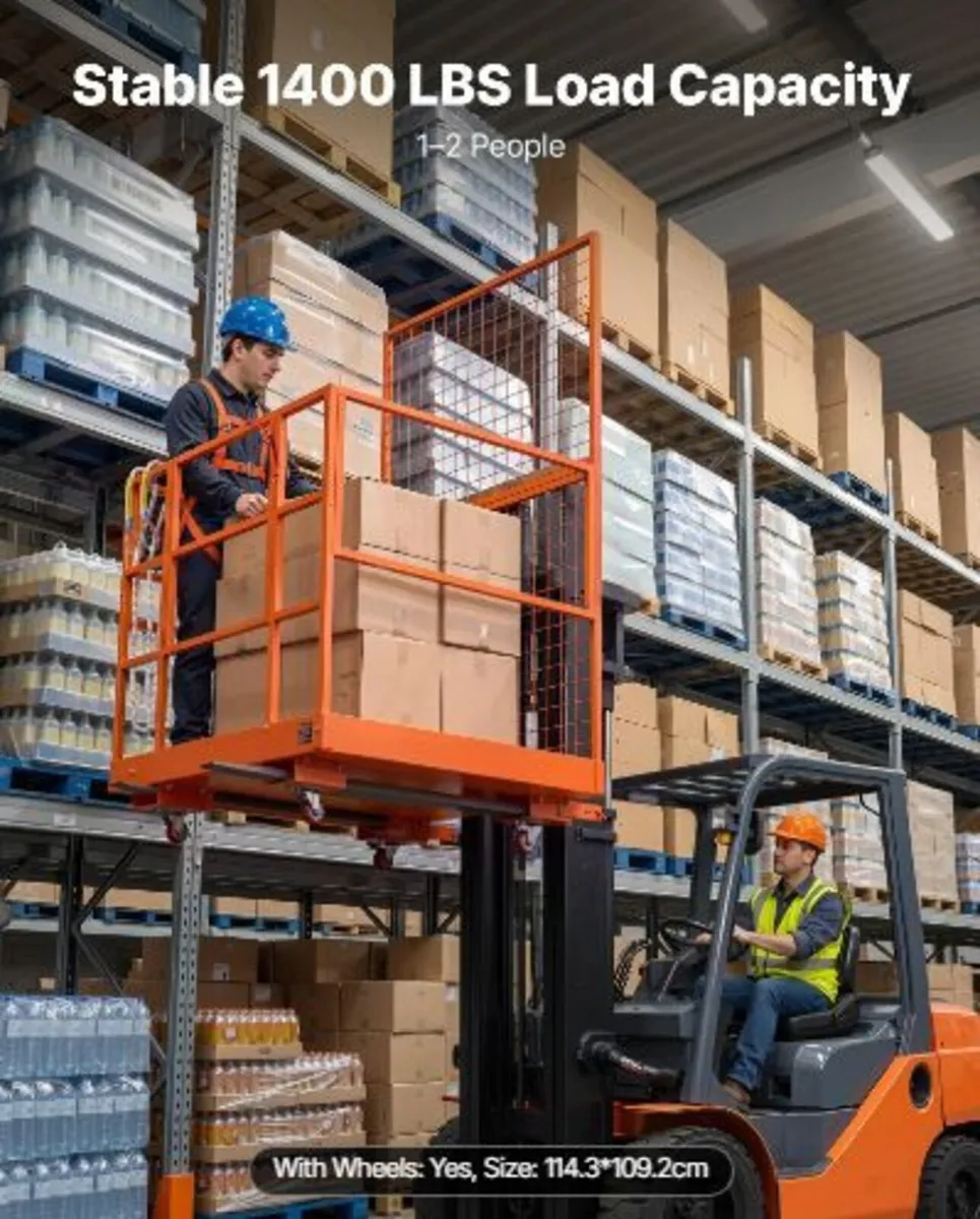 Forklift Safety Cage, 1225 x 1148 mm, - Image 1