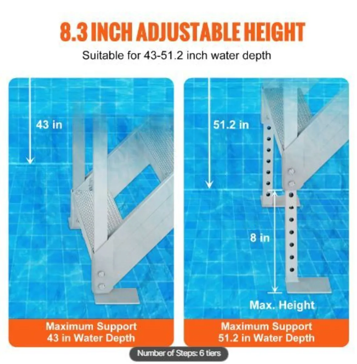 Aluminum Dock Ladder Boat Dock Ladder - Image 2
