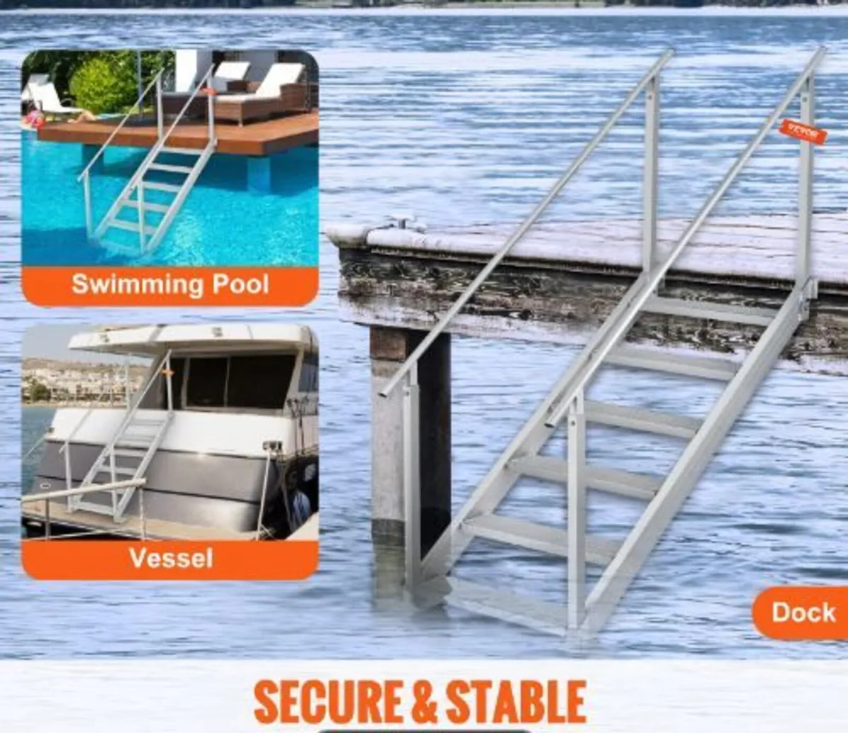 Aluminum Dock Ladder Boat Dock Ladder - Image 4