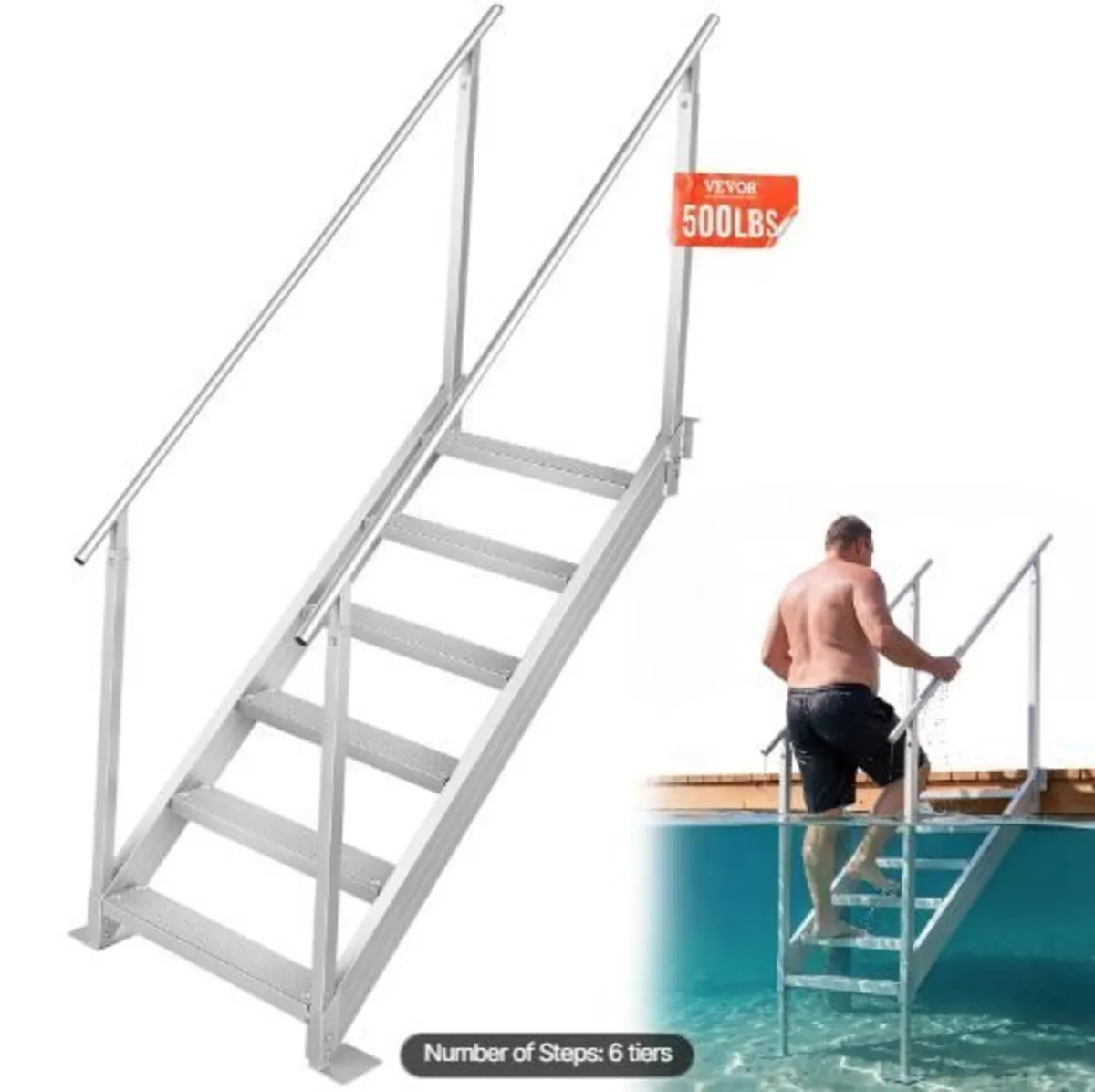 Aluminum Dock Ladder Boat Dock Ladder - Image 1