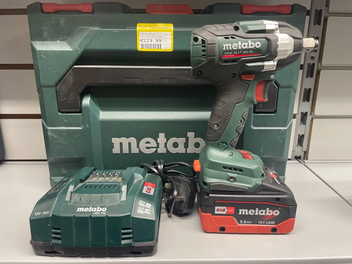 Metabo 1/2 Inch Impact Driver + Battery + Chrg - Image 1