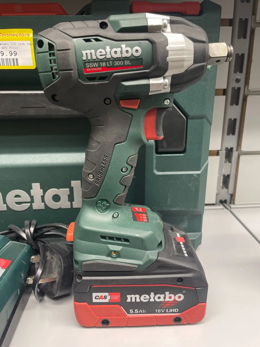 Metabo 1/2 Inch Impact Driver + Battery + Chrg - Image 2