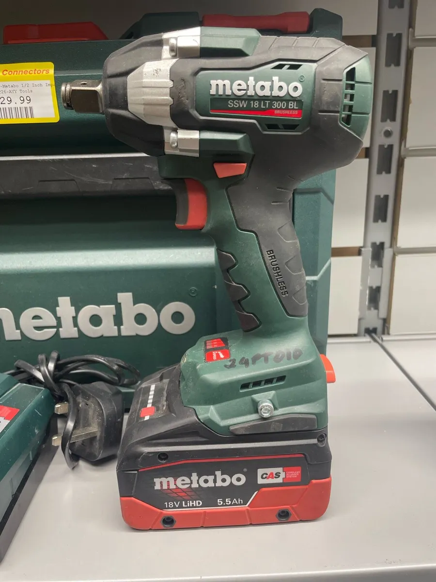 Metabo 1/2 Inch Impact Driver + Battery + Chrg - Image 3