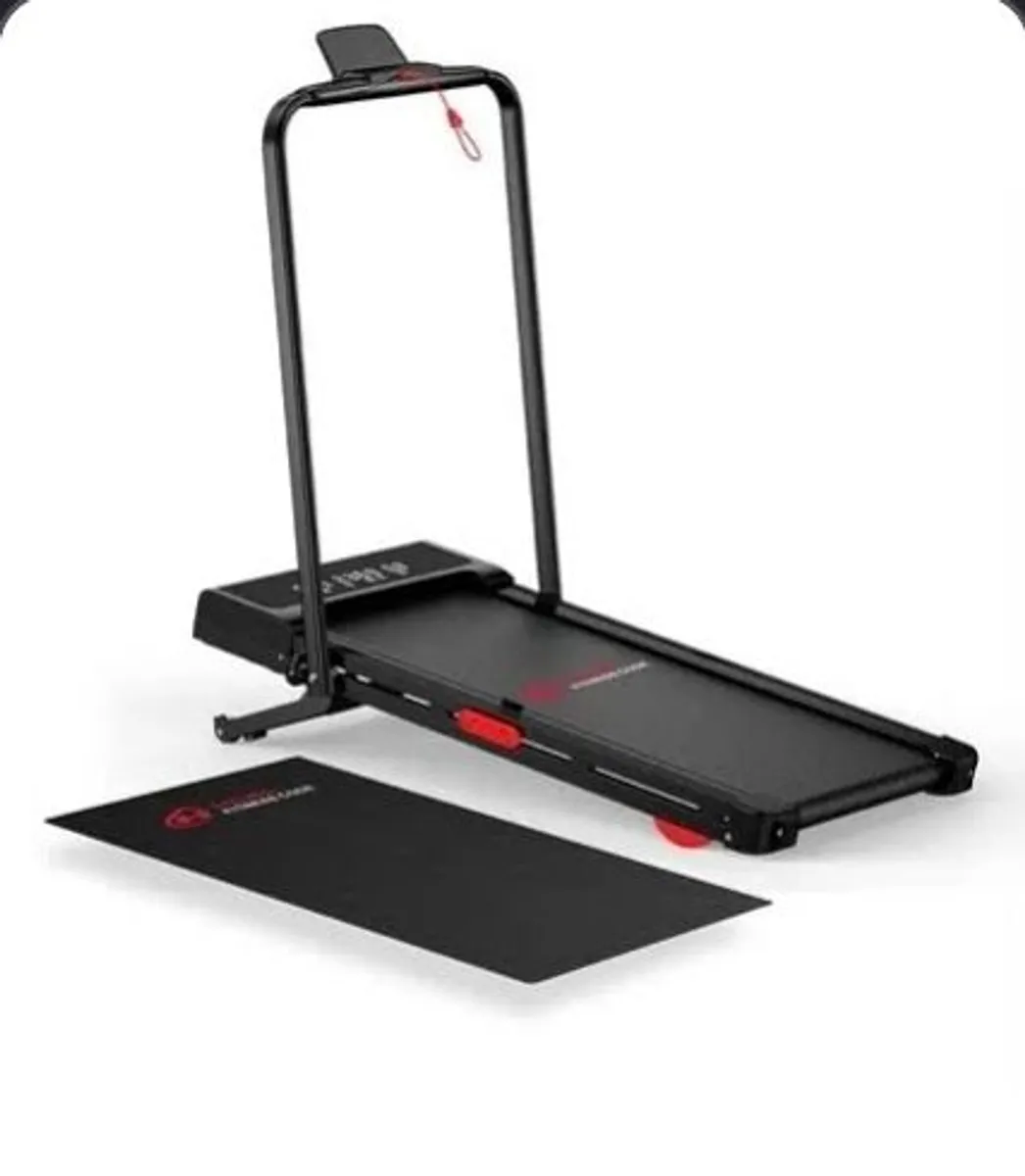 Foldable Walking Pad with Handrail