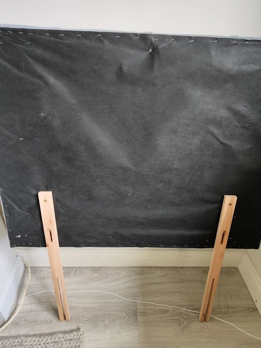 Single Grey Padded Headboard - Image 2