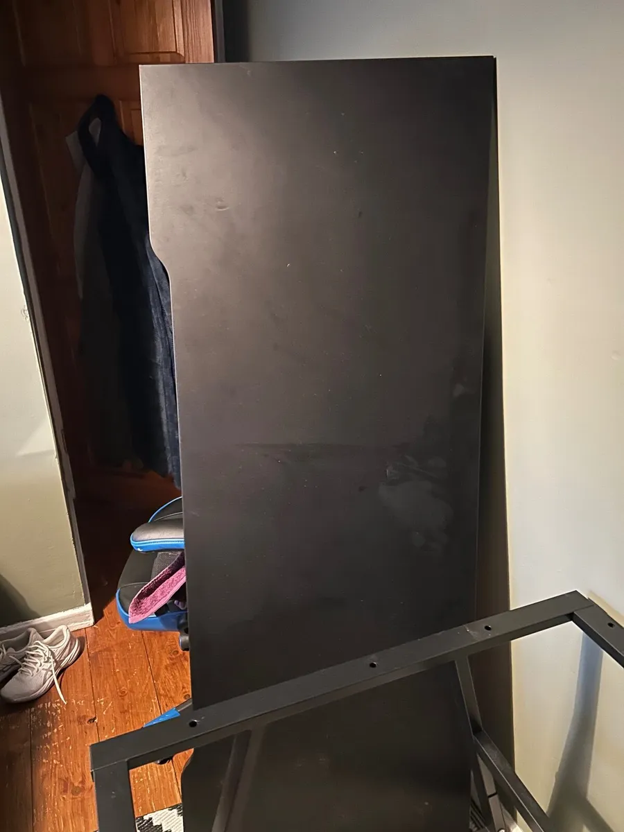 IKEA UTESPELARE Gaming desk, black, 160x80 cm - Image 3