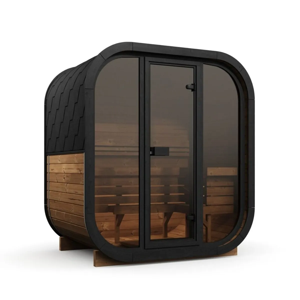 Modern Cube Outdoor Sauna SKOG 130 Thermowood - Image 1