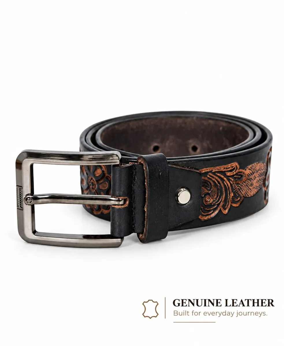 Unisex Genuine Leather Belt  Western Leather Belt - Image 4