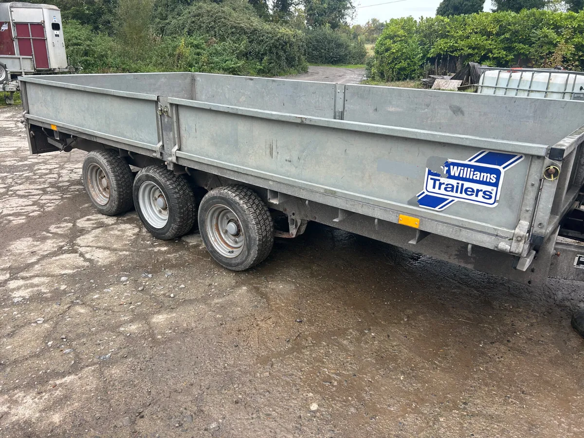 Ifor Williams 14ft Tri Axle Dropside Trailer - Image 2