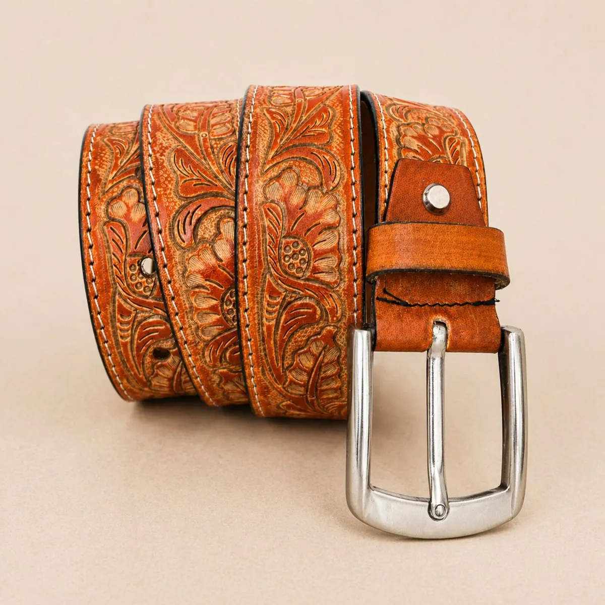Unisex Genuine Leather Belt  Western Leather Belt - Image 3