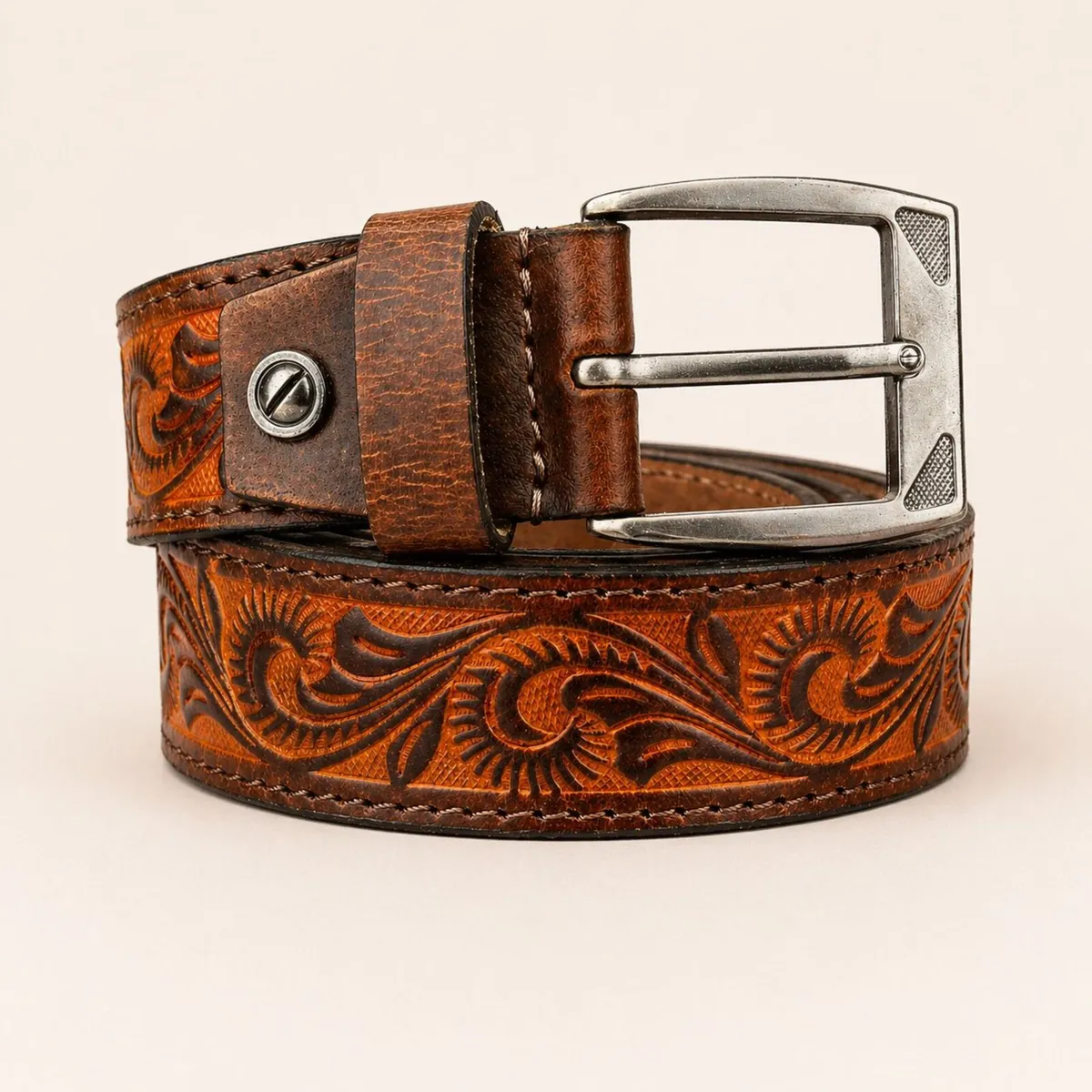 Unisex Genuine Leather Belt  Western Leather Belt - Image 4