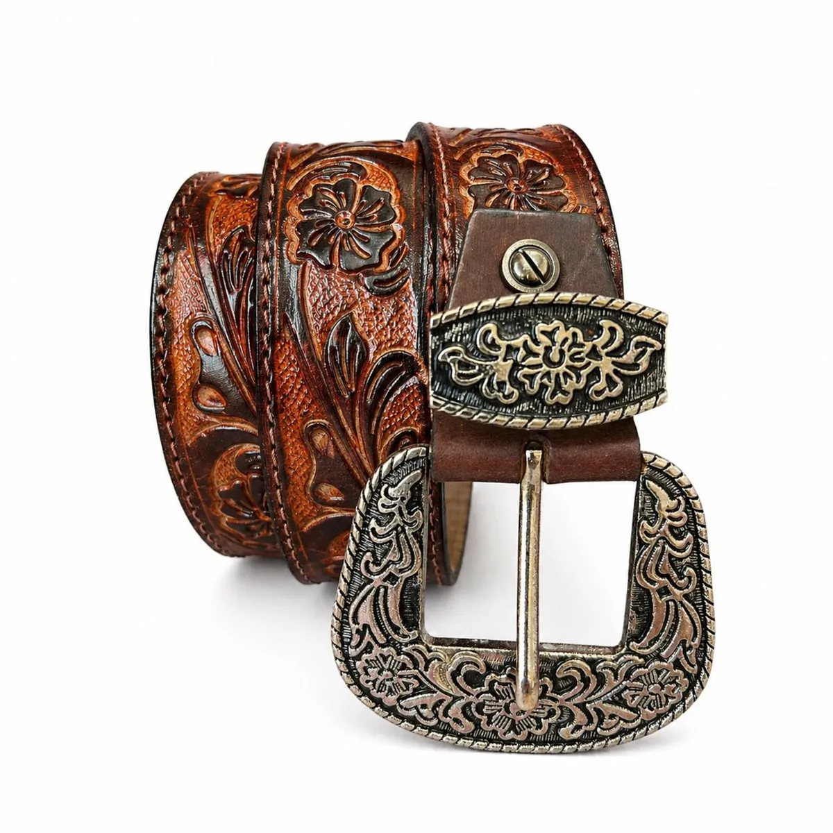 Unisex Genuine Leather Belt  Western Leather Belt - Image 1