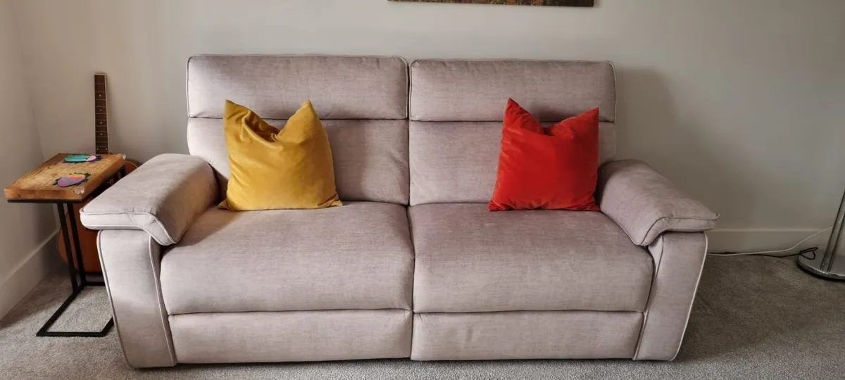 Like New 3 Seater Power Reclining Sofa - Image 1