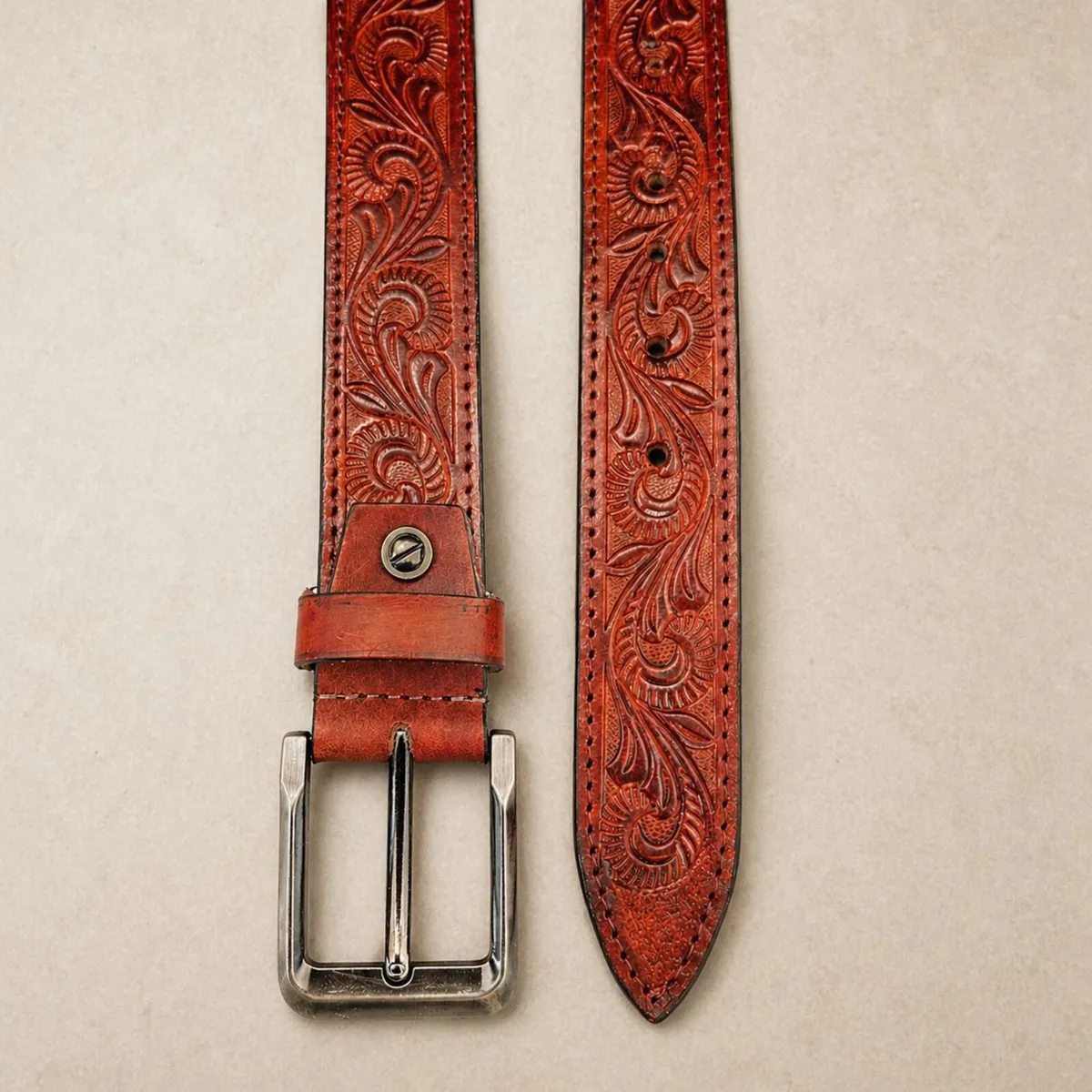 Unisex Genuine Leather Belt  Western Leather Belt - Image 4