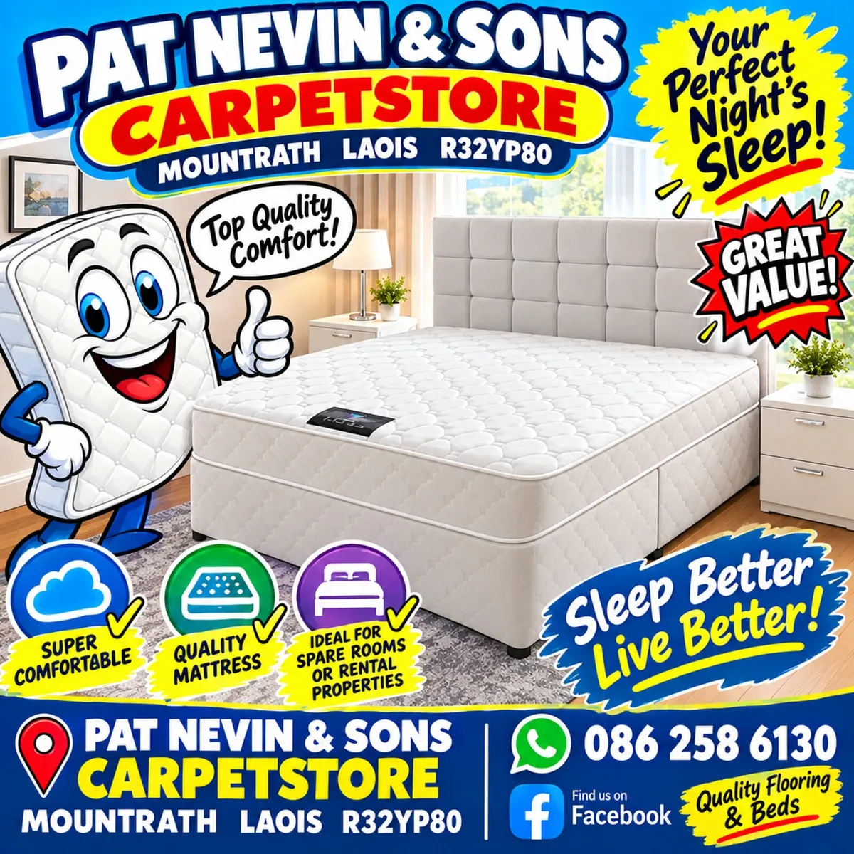 PAT NEVIN & SONS CARPETSTORE MOUNTRATH LAOIS - Image 2