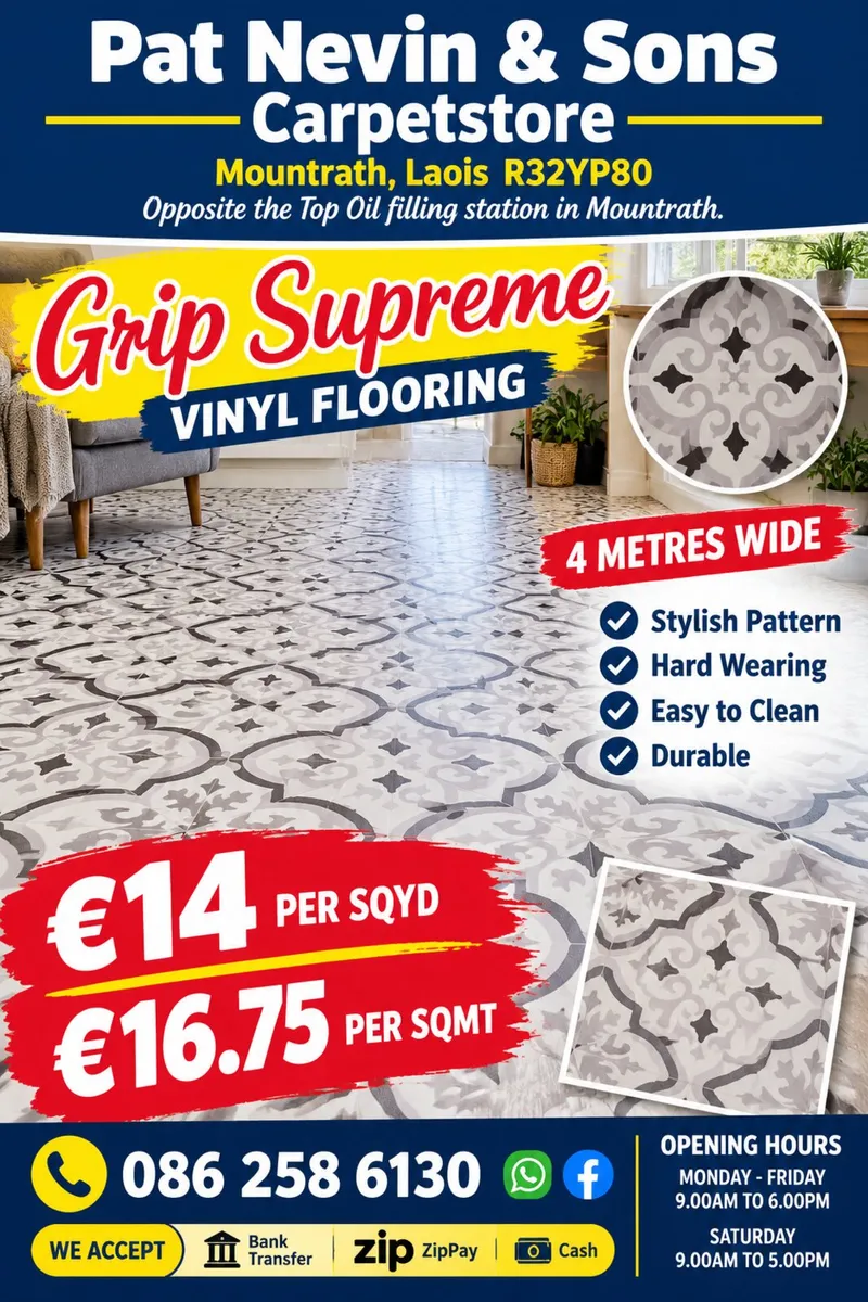 PAT NEVIN & SONS CARPETSTORE MOUNTRATH LAOIS - Image 3