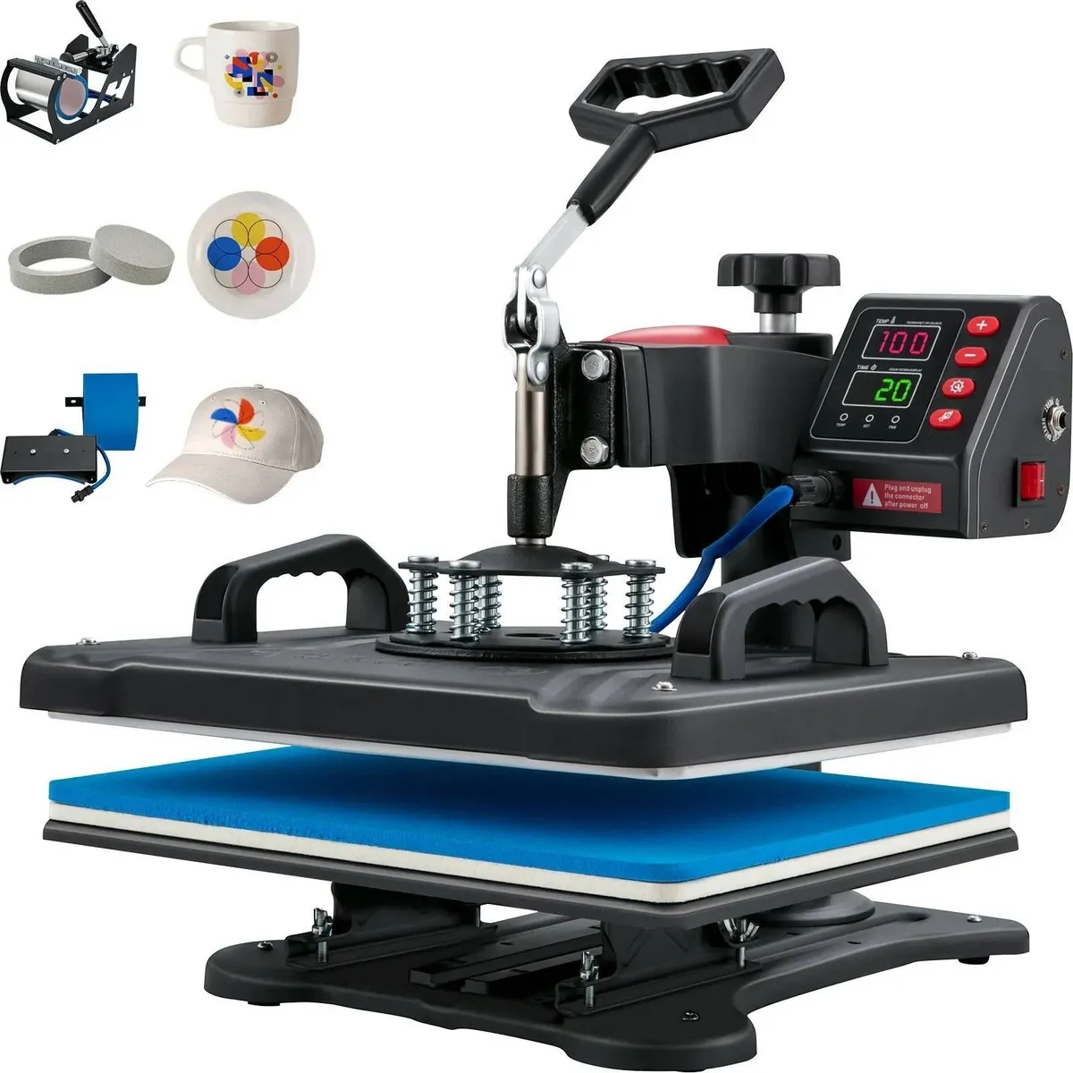 Heat Press Machine 5 in 1 1250W Sublimation - Image 3