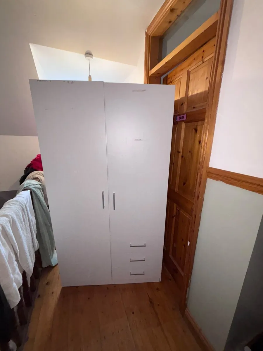 White Jysk wardrobe - Image 1