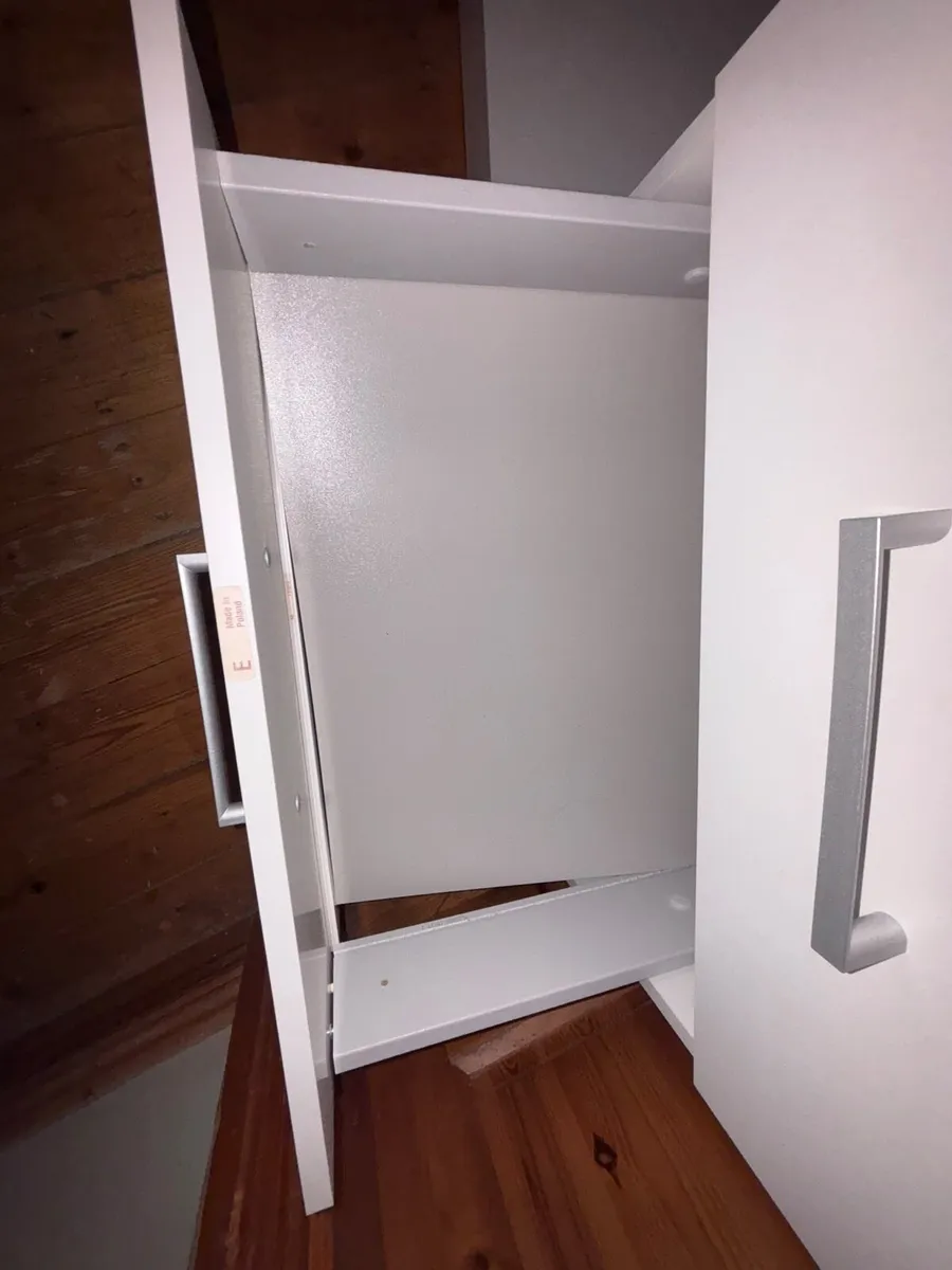 White Jysk wardrobe - Image 3