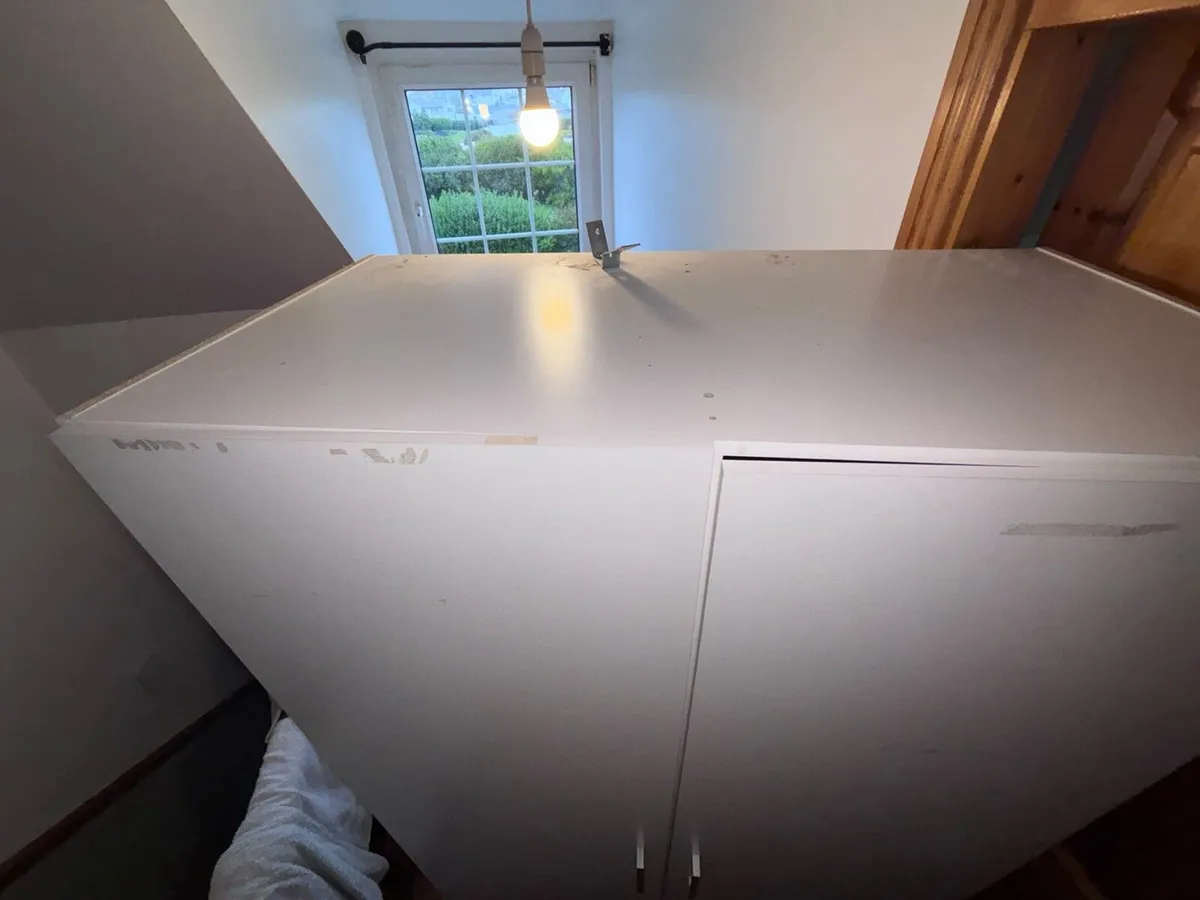 White Jysk wardrobe - Image 4