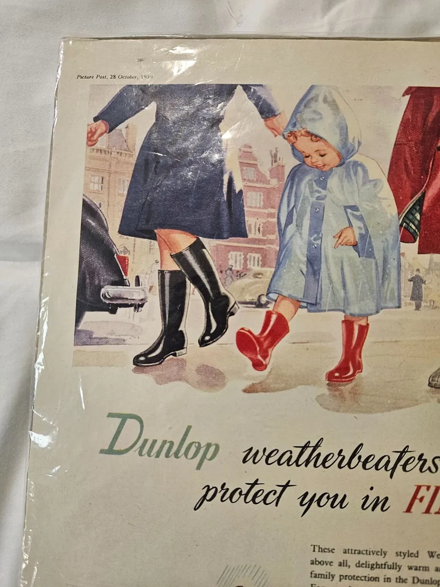 Vintage Dunlop Advertising Card - Image 2