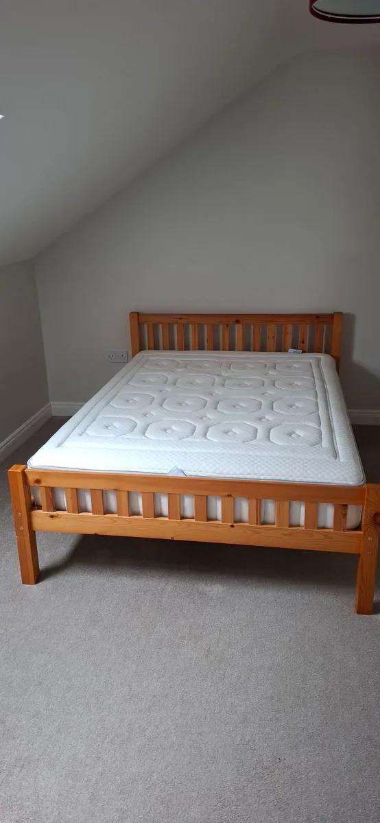 Double Bed & Mattress - Image 1