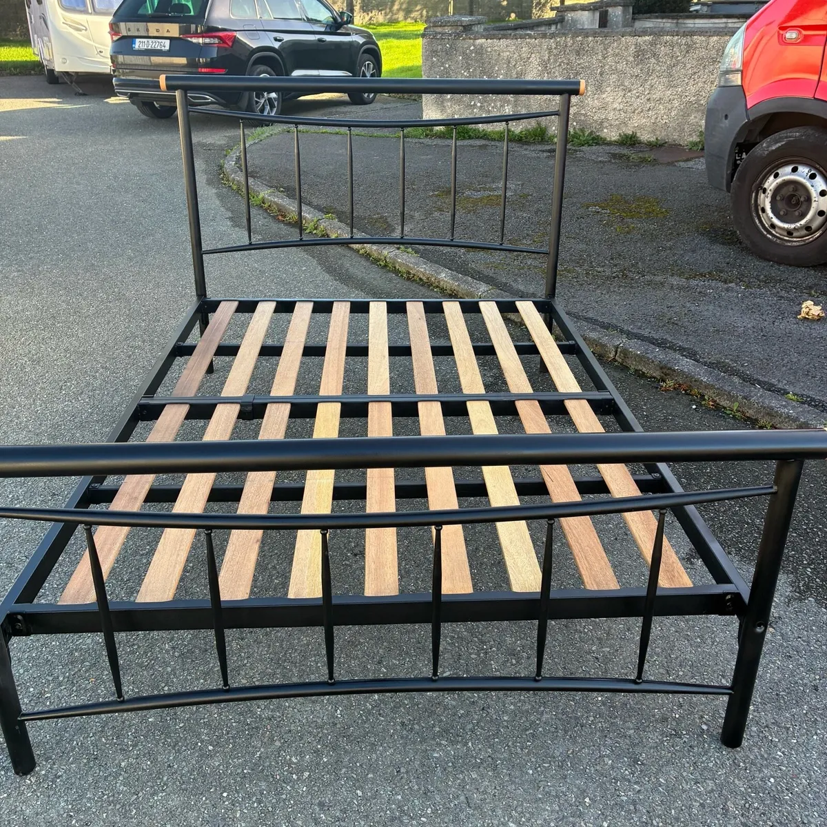 Black Double bed frame - Image 3