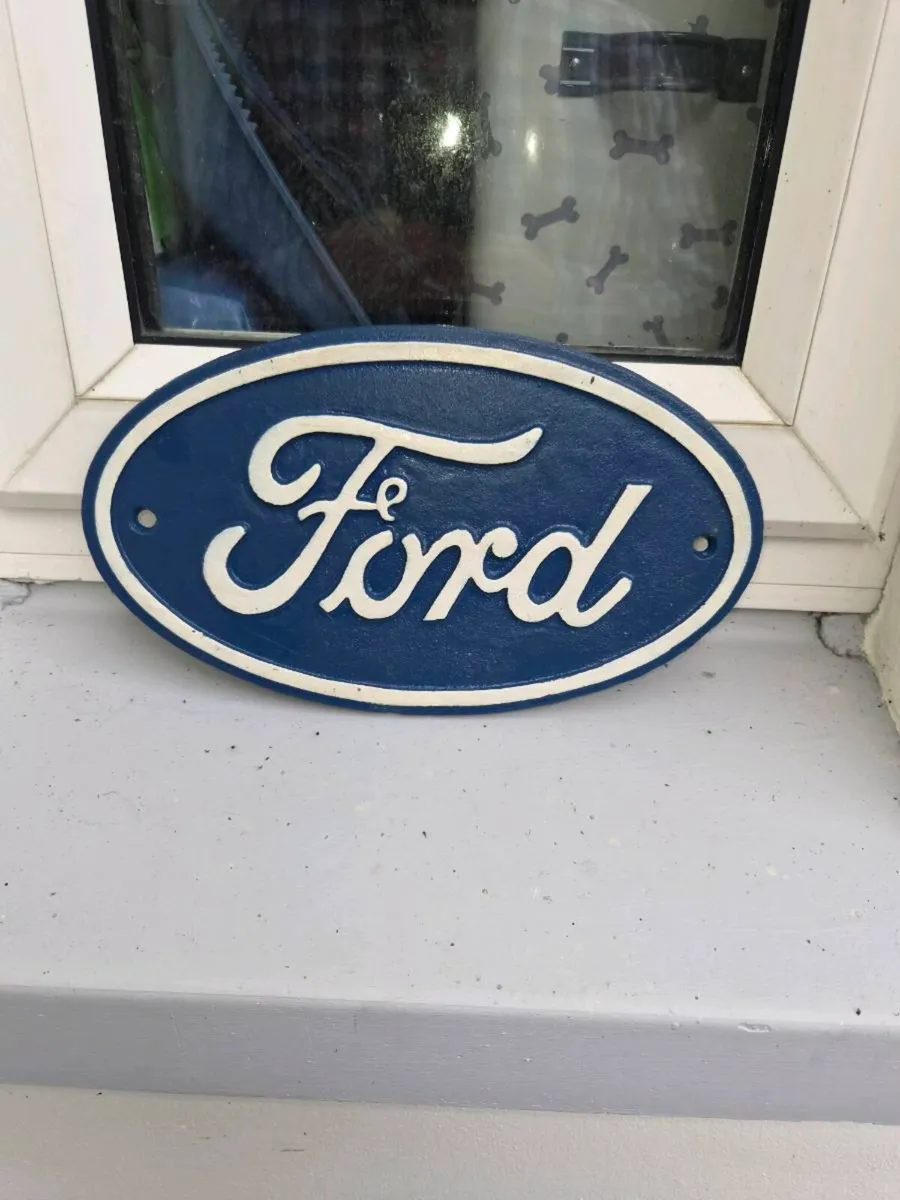 Ford cast iron sign