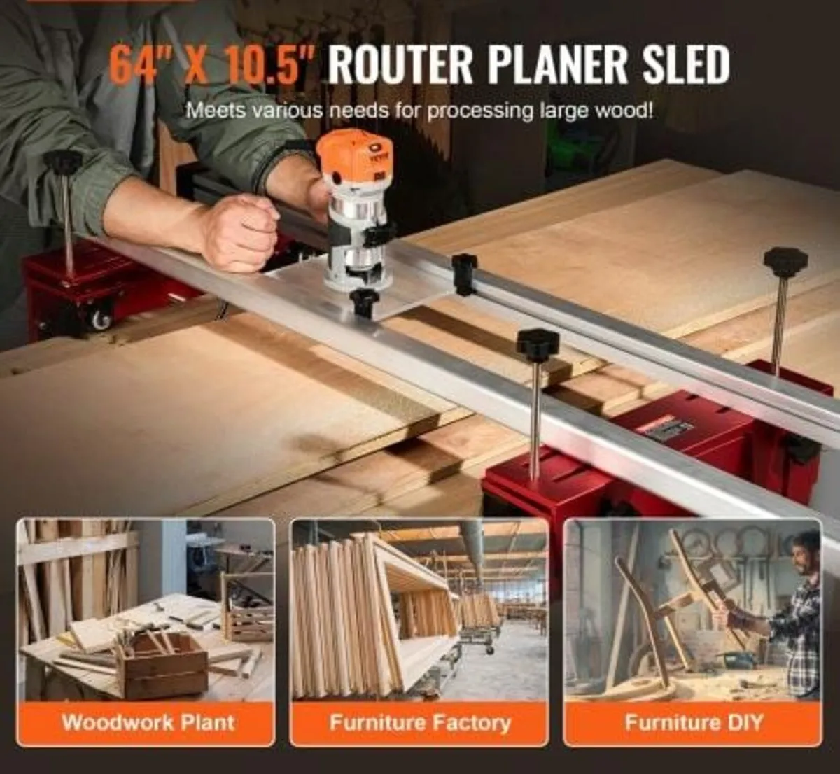 Router Sled, 64 inches/162.6 cm, Portable and Easy - Image 2