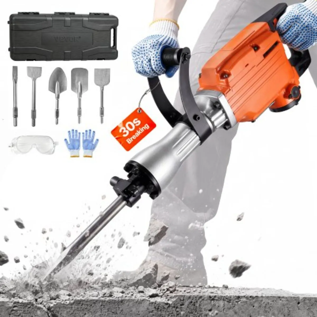 Demolition Jack Hammer Concrete Breaker 2200W Elec - Image 1