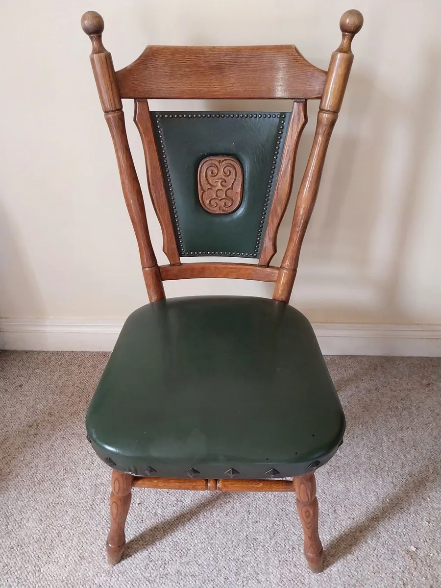 2 x Solid Wood Chairs - Image 3