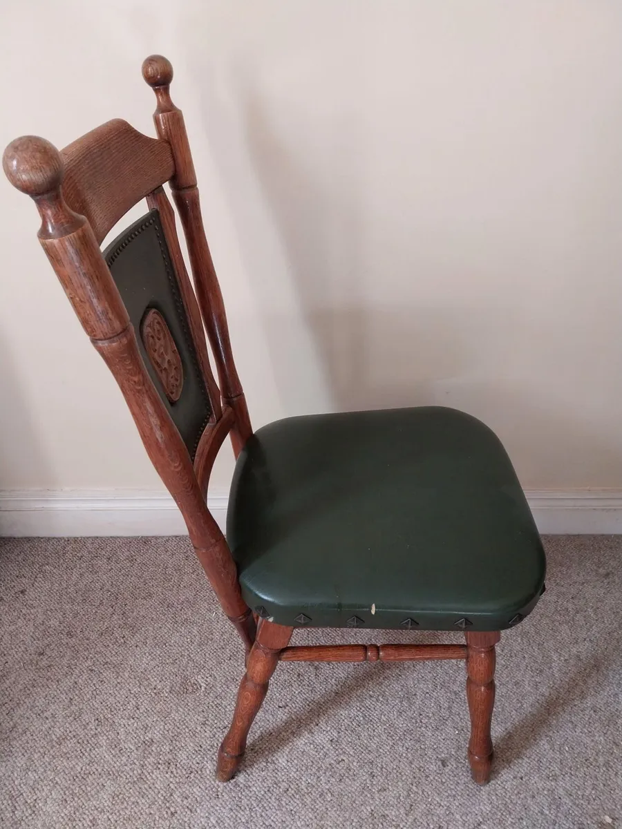 2 x Solid Wood Chairs - Image 4