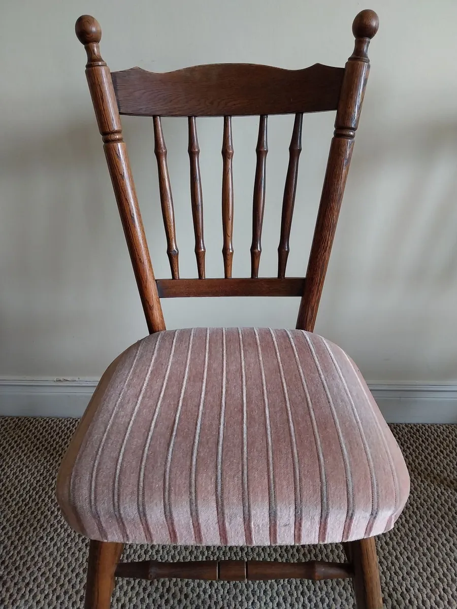 4 x Solid Wood Chairs - Image 3
