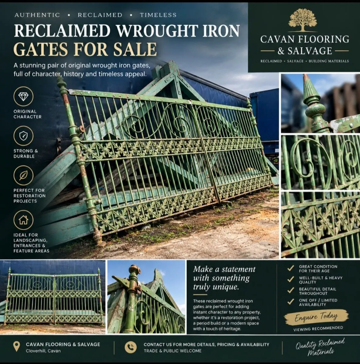 ✨ EXCEPTIONAL RECLAIMED ARCHITECTURAL SALVAGE ✨  M - Image 3