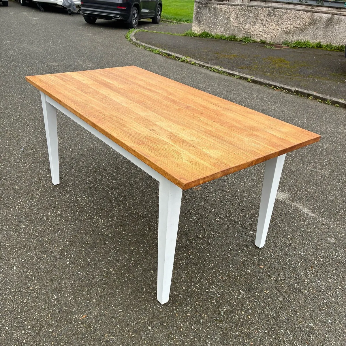 Fab! Solid Oak Table & 6 Chairs - Image 4